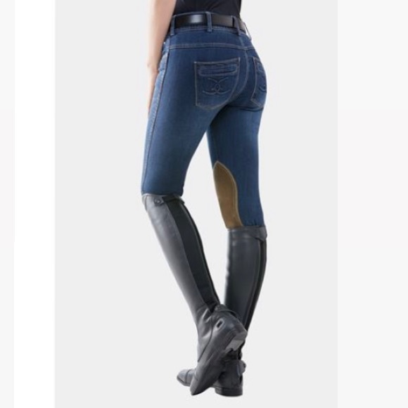 Goode Rider Pants - GOODE RIDER || Equestrian Jean Knee-Patch Breech